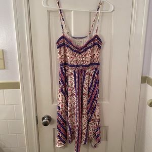 billabong multi-pattern summer dress